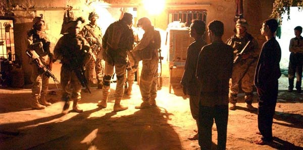 Soldiers Conduct House Search in Abu Ghuraib Neighborhood During Operation Iron Promise