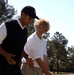 Tiger Woods Offers Golf Instruction to Soldier at Fort Bragg Clinic