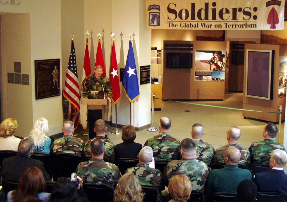 Army Chief of Staff Speaks at Terrorism Exhibit Opening