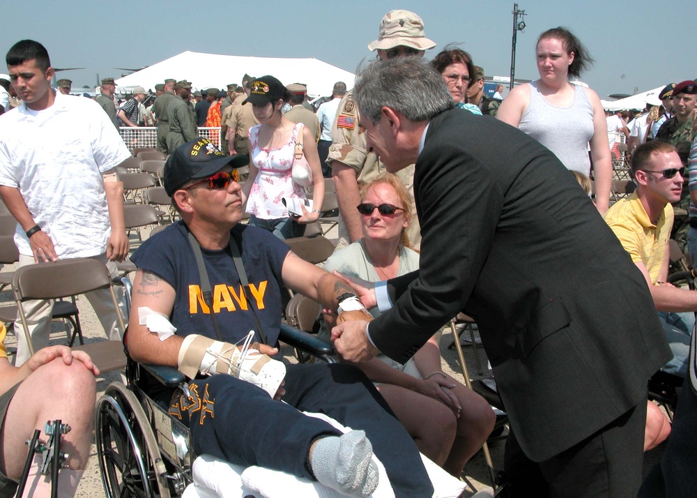 Wounded Veteran Honored at Armed Forces Day Celebration