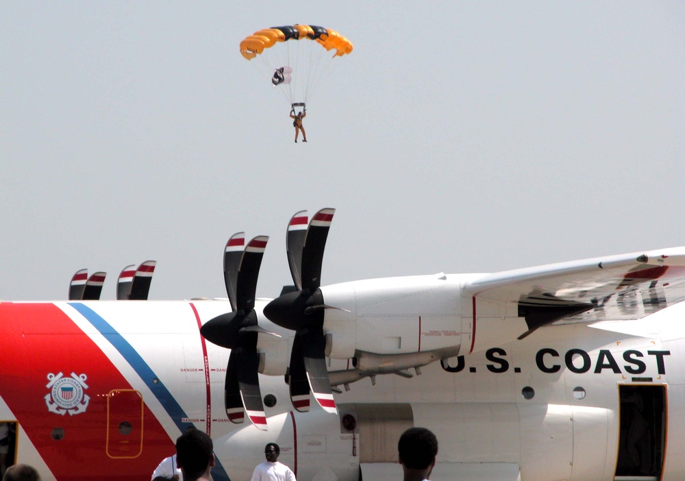 Golden Knights Parachute Team Dazzles Crowd at Armed Forces Day Event
