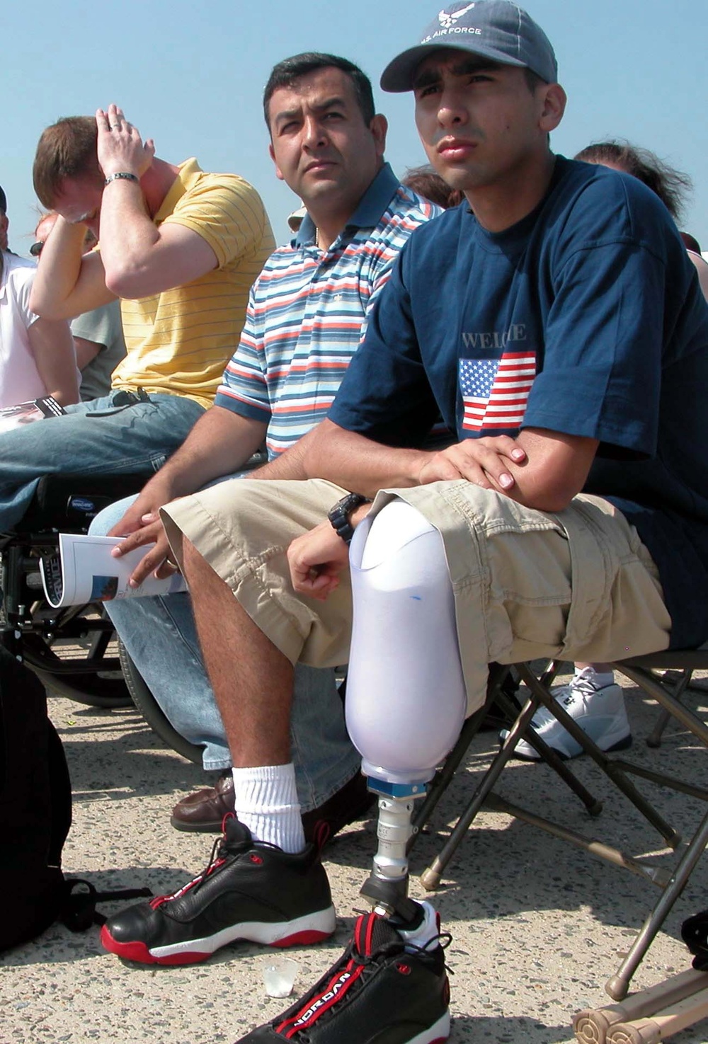 Injured Airman Attends Armed Forces Day Festivities