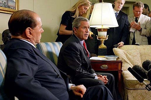 Bush, Berlusconi Discuss Iraqi Sovereignty Transfer