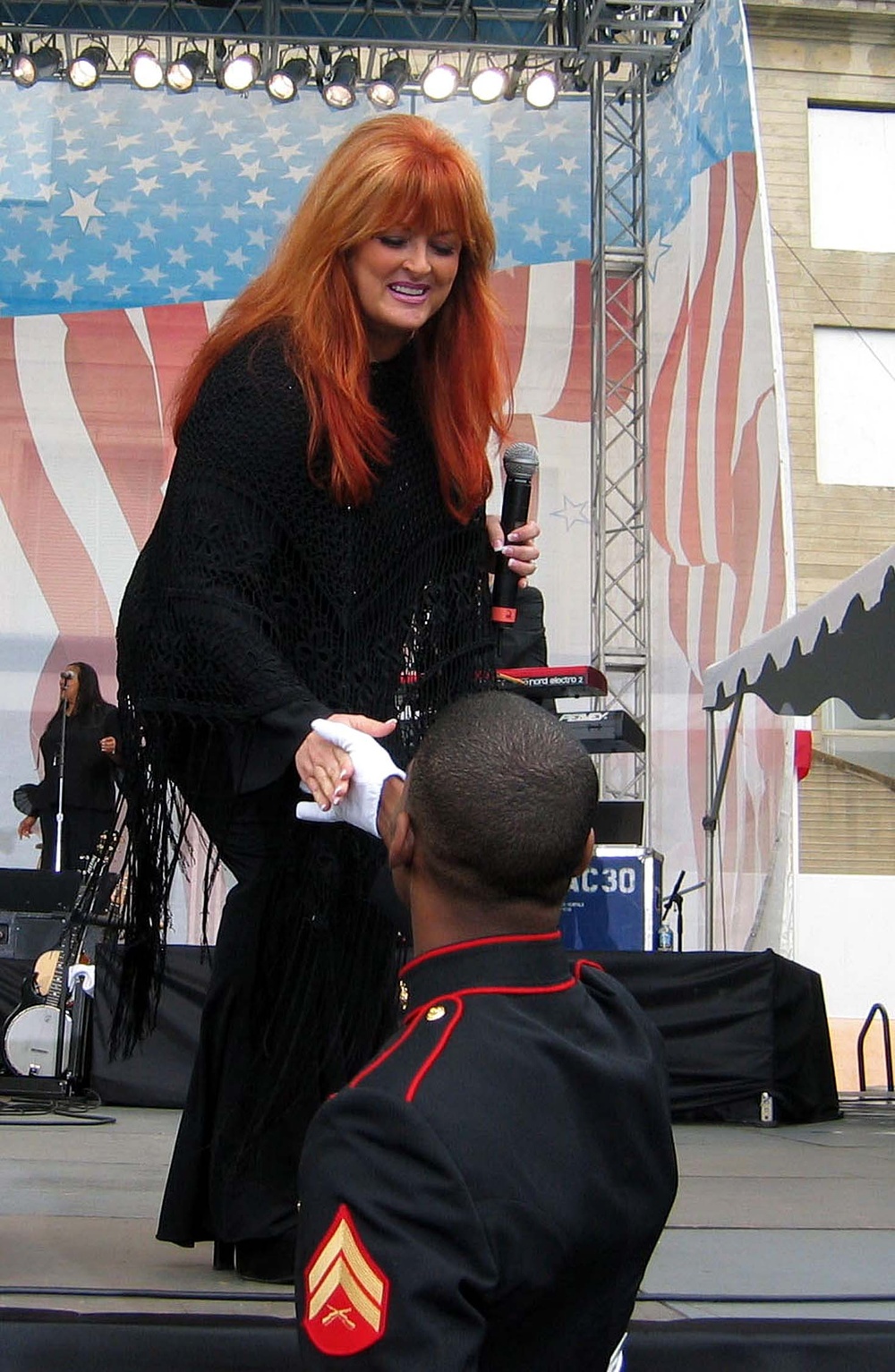 Wynonna Judd Performs for Troops at Pentagon USO Concert