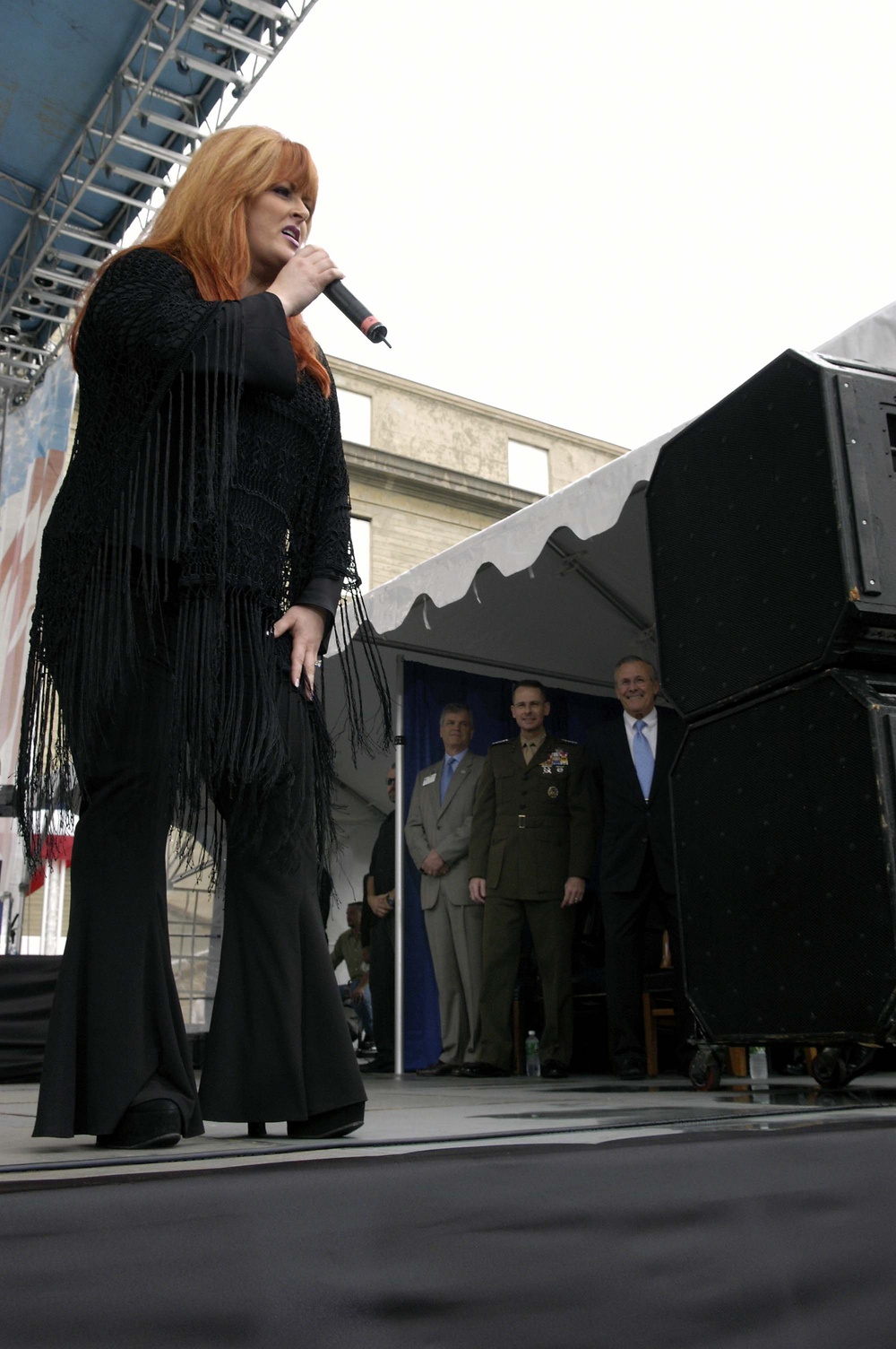 Wynonna Judd Performs USO Concert at the Pentagon