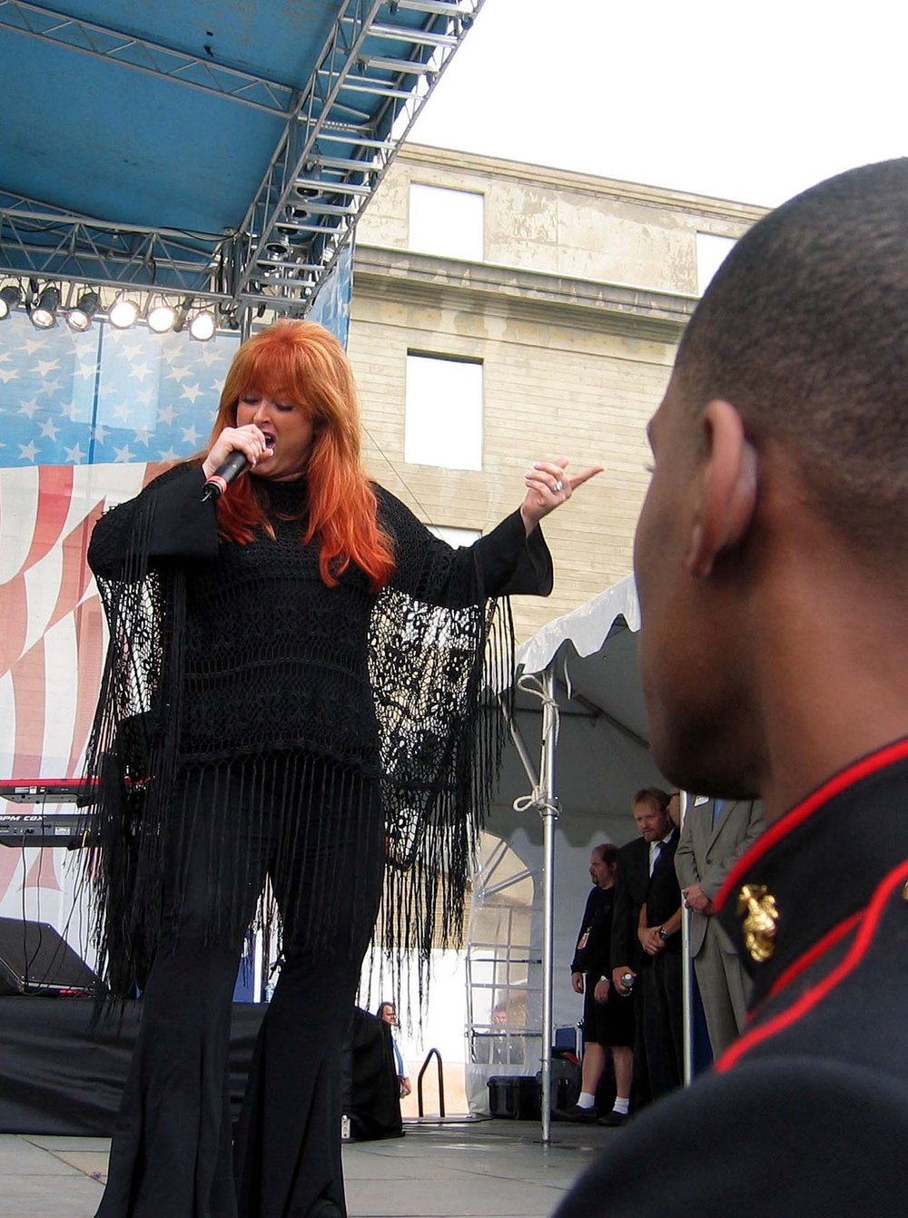 Country Star Wynonna Judd Entertains Troops at the Pentagon