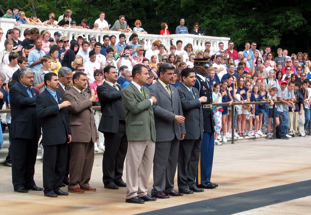 Iraqi Merchants Honor U.S. Troops Killed in Iraq at Arlington National Cemetery