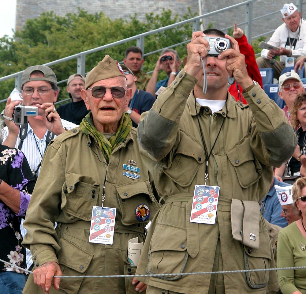 D-Day Veteran Watches New Generation of Airborne Soldiers Jump in France