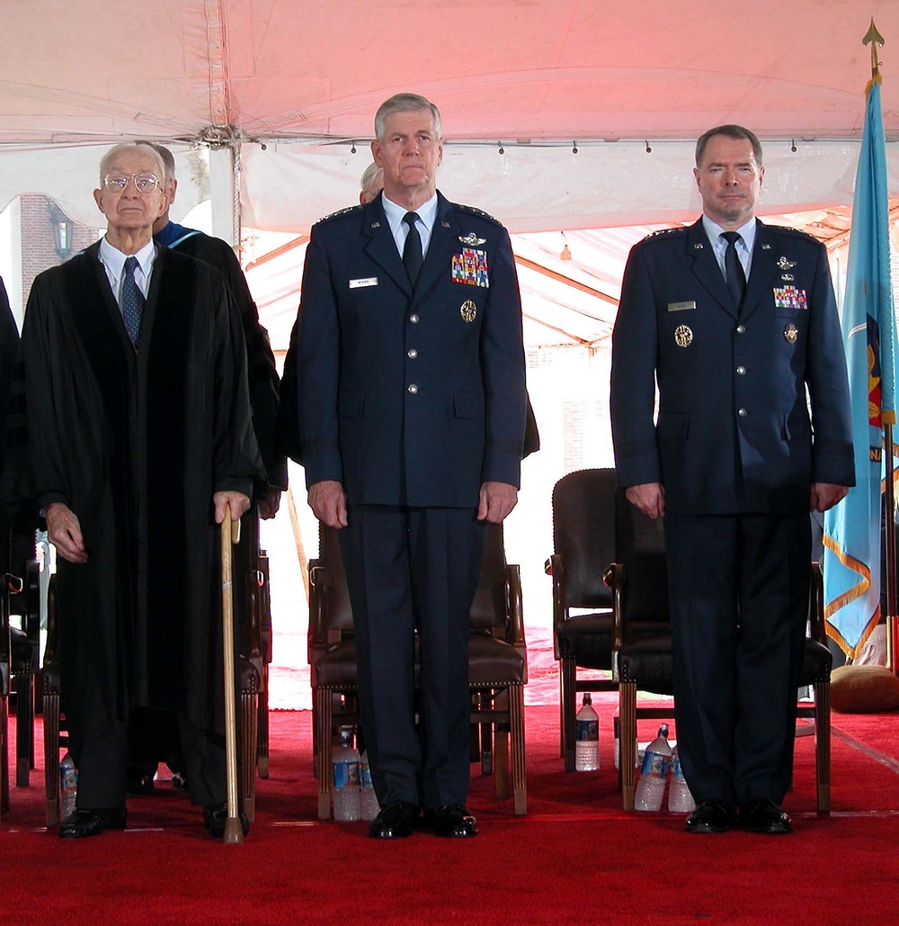 Retired Army General, Joint Chiefs Chairman, and NDU President Honored at Graduation Ceremony
