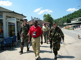 Delaware State University President Joins National Guard Foot Patrol in Bosnia