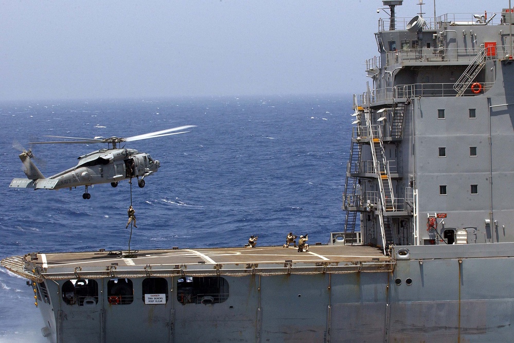 Navy SEALs Demonstrate Maritime Interdiction for Joint Civilian Orientation Conference