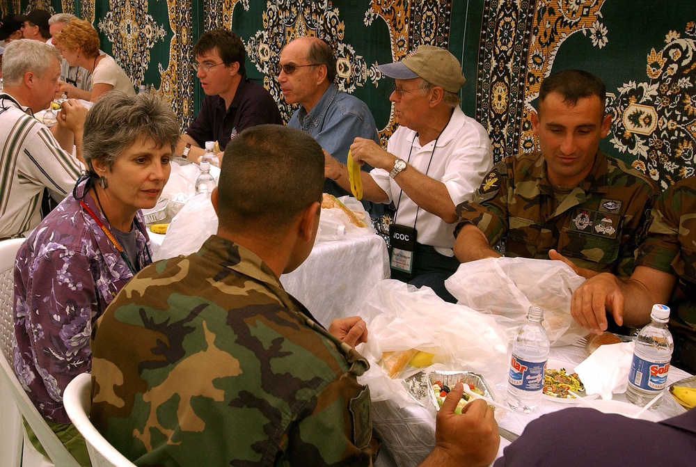 Sailors Host Civilian Leaders Aboard USS Enterprise