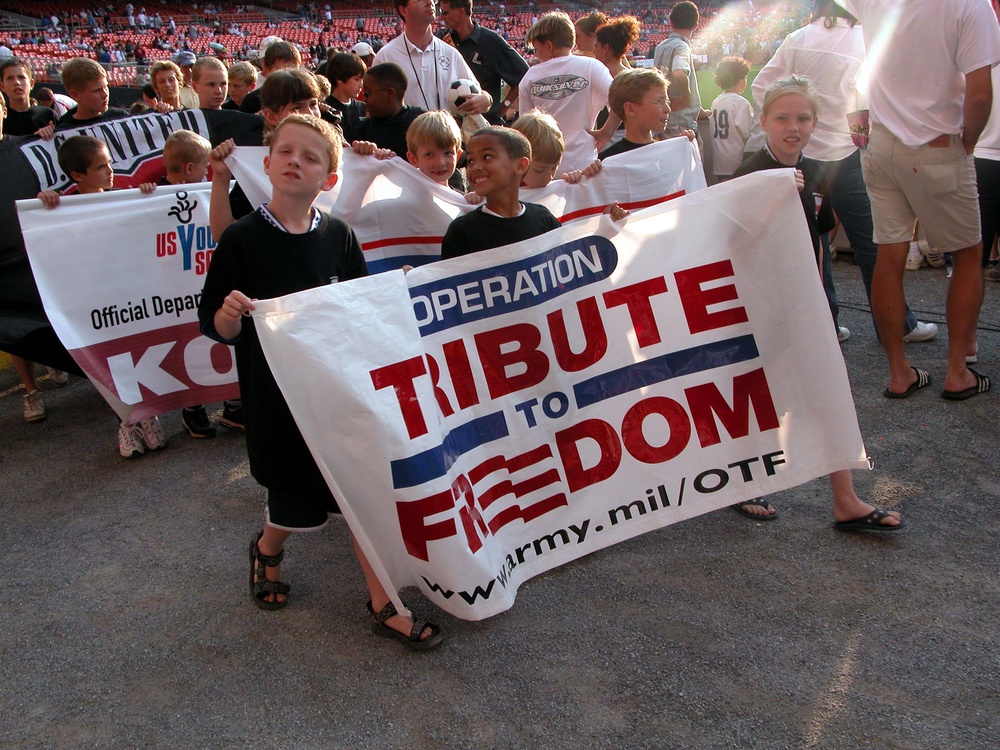 Children Participate in Armed Forces Appreciation Day Celebration