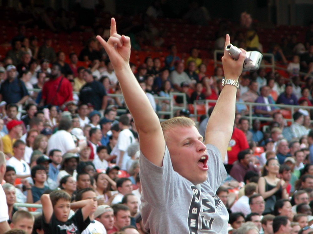 Marine Cheers on D.C. United During Armed Forces Appreciation Day