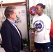 Regis Philbin Visits Army Spc. Danielle Green at Walter Reed