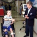 Marine Chats with TV Host Regis Philbin at Walter Reed