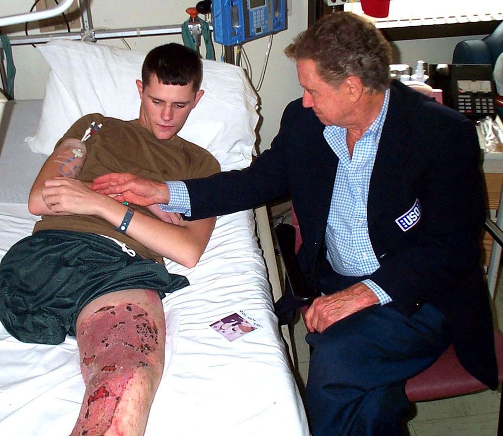 Regis Philbin Interviews Wounded Soldier Patrick Wickens