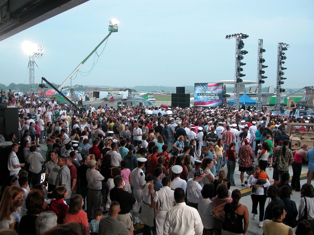 Service Members Gather for Gloria Estefan's 'Tribute to Heroes' Concert at Naval Station Norfolk