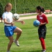 Washington Freedom Player Teaches Afghan Girl Soccer Skills at Pentagon