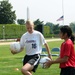 Washington Freedom Player Teaches Afghan Girl Soccer Drill Near Pentagon