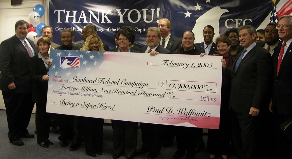 DoD Employees Set Record with $14.9M CFC Donation