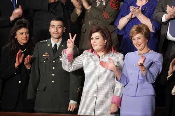 Iraqi Women's Leader Applauds at State of the Union Address