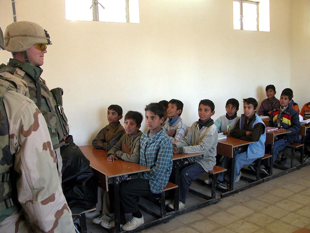 Soldier Helps Renovate School in Area of Operations