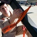 Air Force Commander Inspects Predator Drone at Logistics Support Area Anaconda