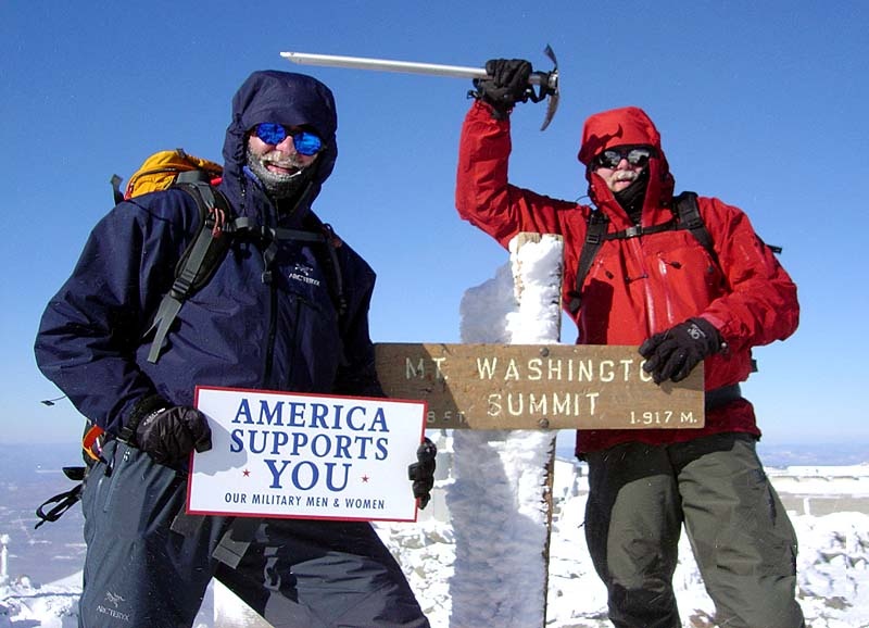 Former Marine Climbs Mount Washington to Support Troops