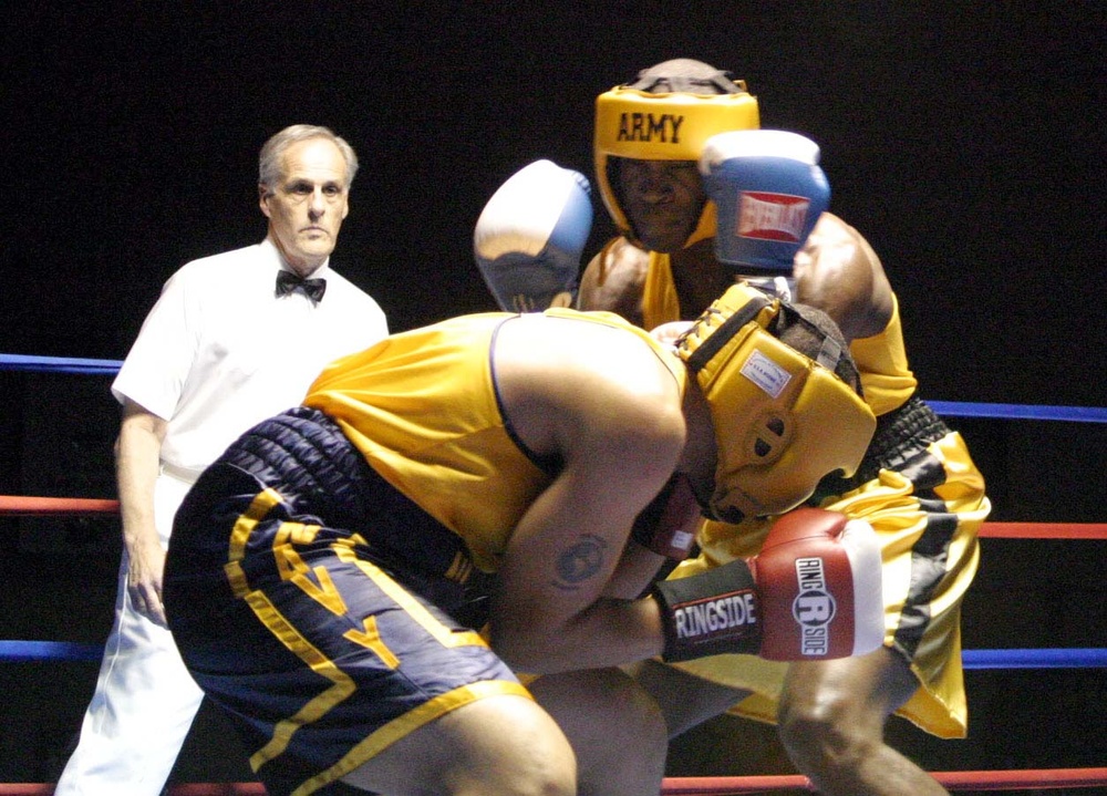 Army's Downs Defeats Navy's Jenkins at Armed Forces Boxing Championship