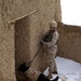 Military Working Dog Clears Doorway at Bagram Air Base