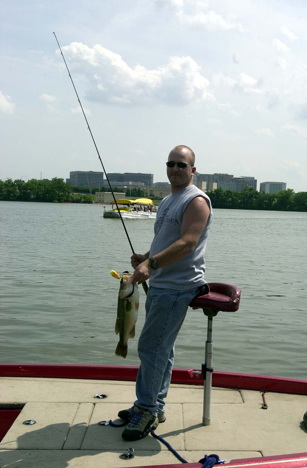 Soldier Catches Massive Bass During Fishing Tournament