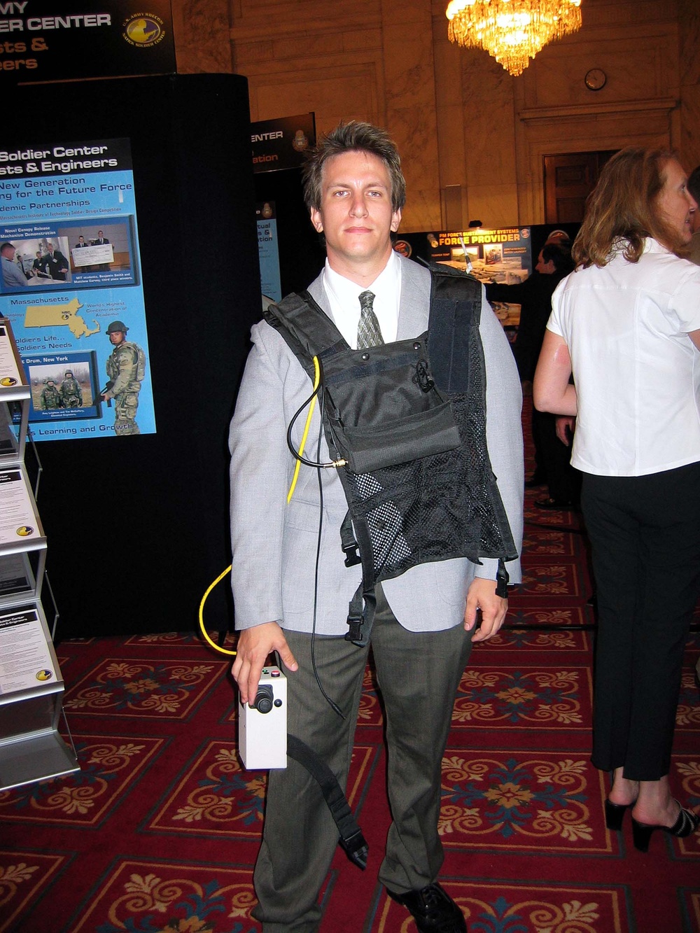 Army Engineer Demonstrates Robotic Vehicle Inspection System