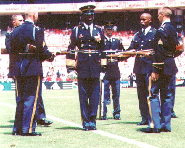 Army Drill Team Dazzles Crowd at 2004 Sierra Mist MLS All-Star Game