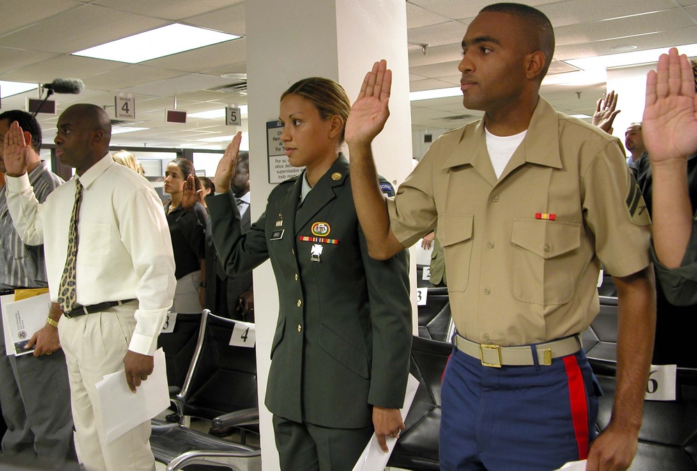 Service Members Become Naturalized U.S. Citizens