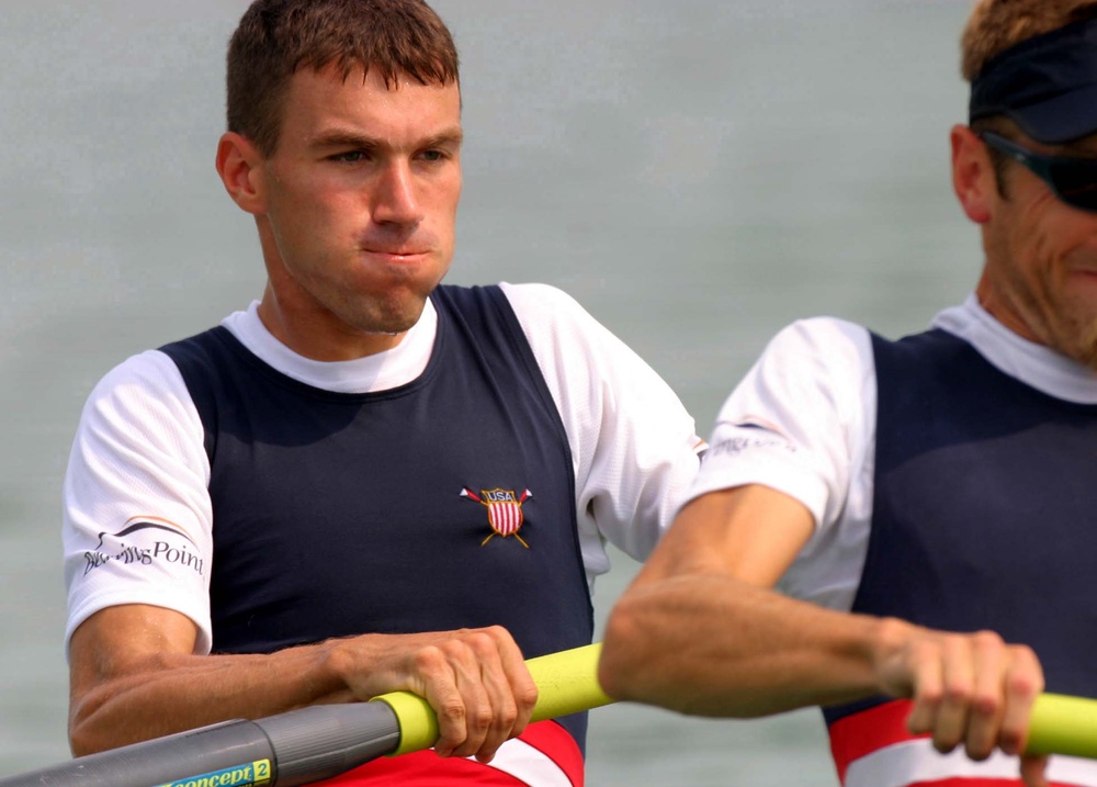 Army Athlete Rows for Team USA in Athens Olympics