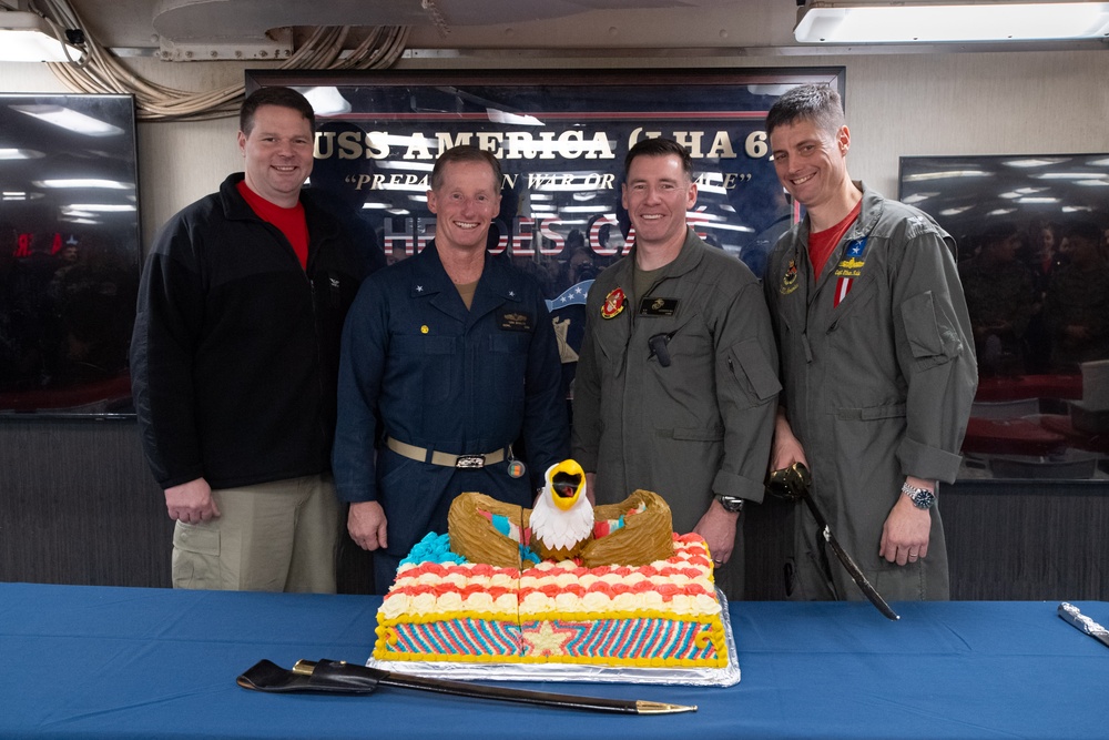 USS America (LHA 6) Commemorates Independence Day