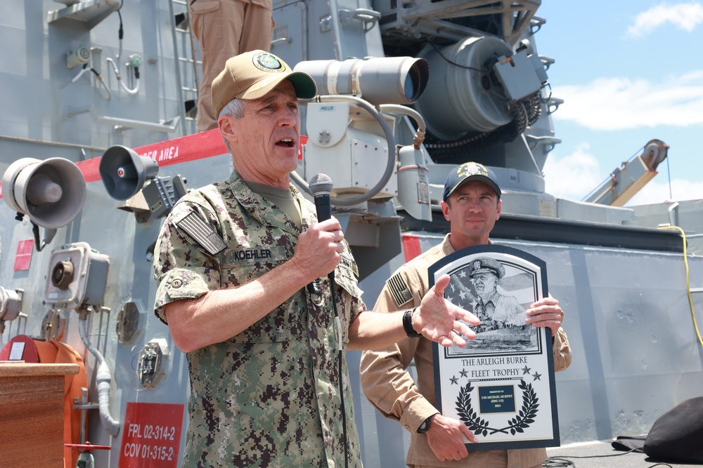 USS Michael Murphy Awarded 2024 Arleigh Burke Fleet Trophy