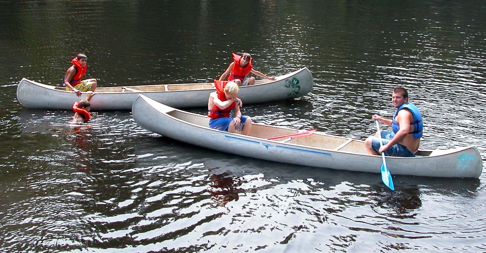 Teens Hone Canoeing Skills at Summer Camp