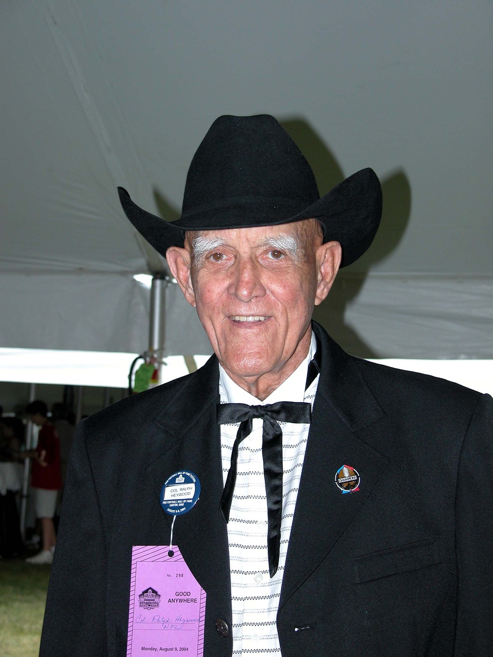 Retired Col. Heywood Delivers Game Ball at Hall of Fame Game
