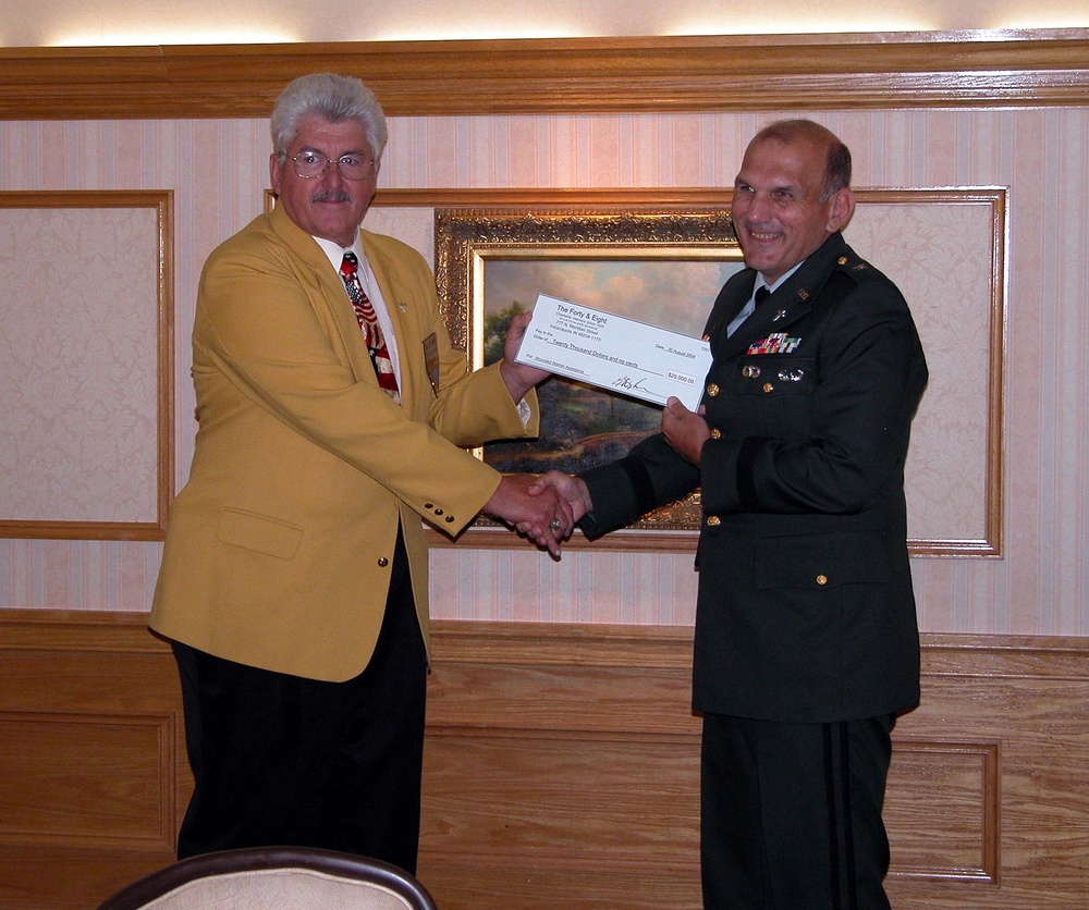 Forty and Eight Veterans Group Donates $20,000 to Landstuhl Chaplain's Fund