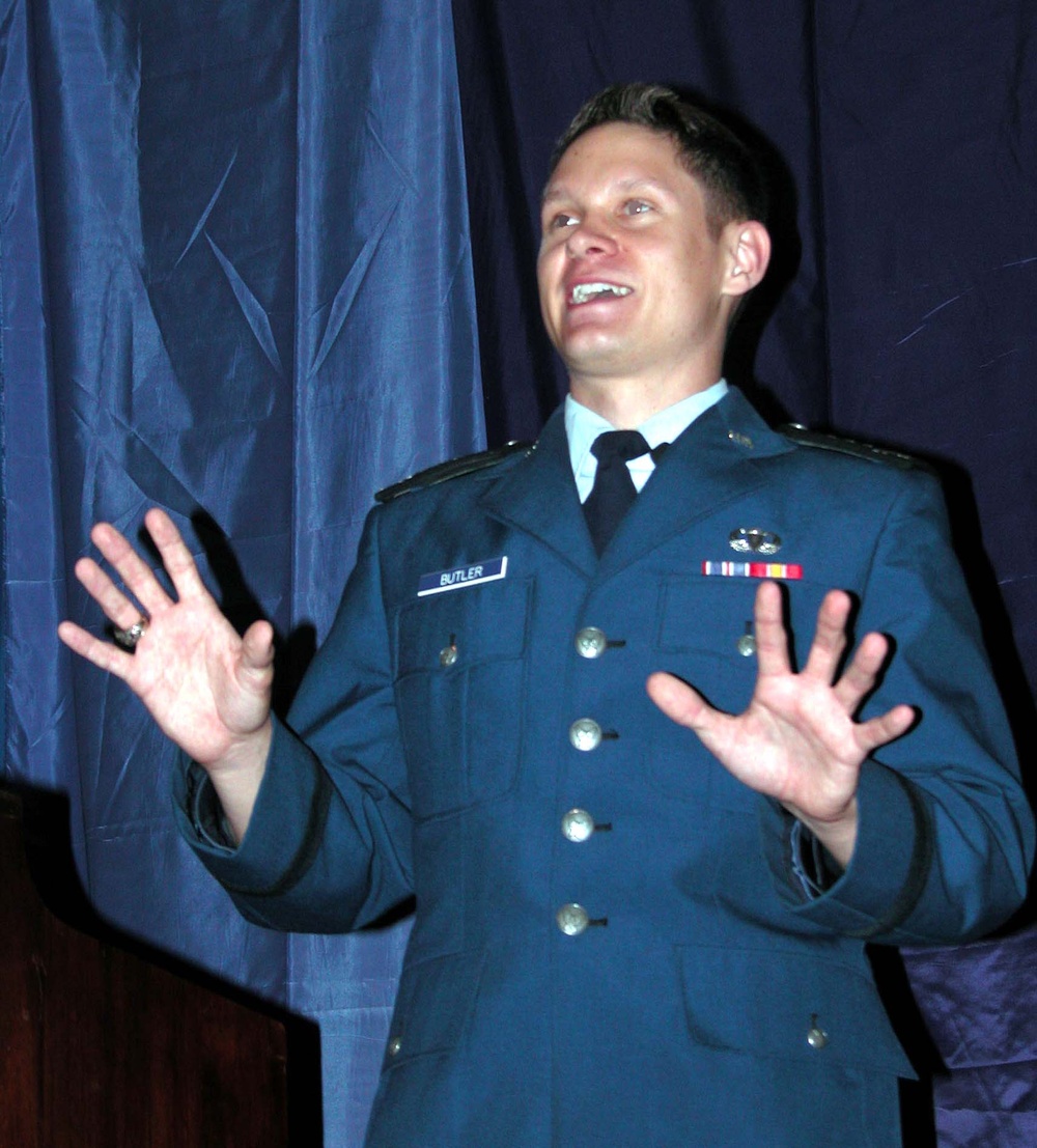 Air Force Academy Cadet Advocates for Military Children at Education Conference