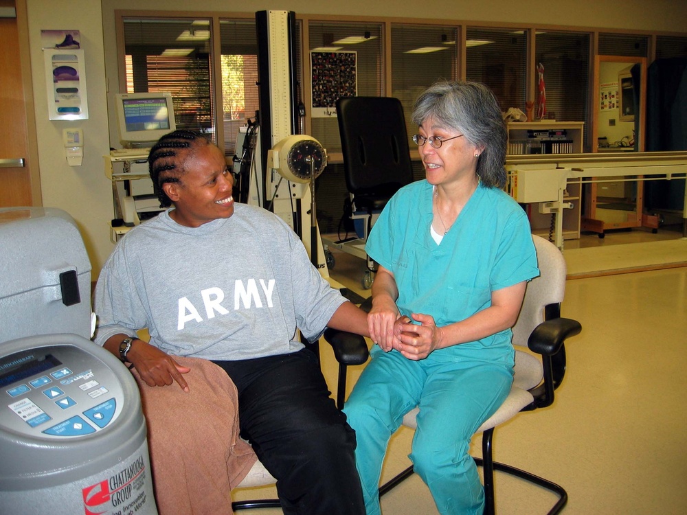 Physical Therapist Helps Injured Soldier Regain Mobility