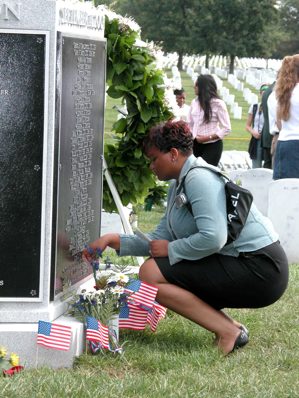 Daughter Honors Mother Killed in 9/11 Attack at Arlington National Cemetery