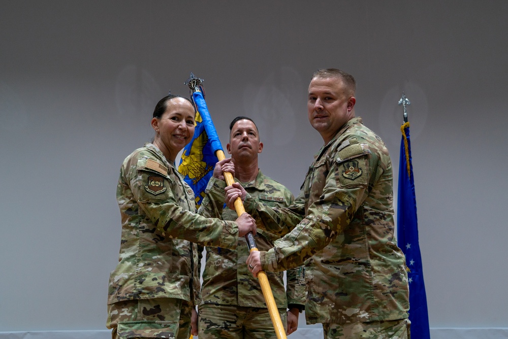 386th ELRS command ceremony