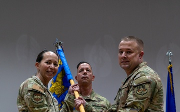 386th ELRS command ceremony