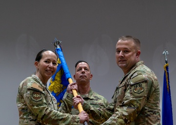 386th ELRS command ceremony