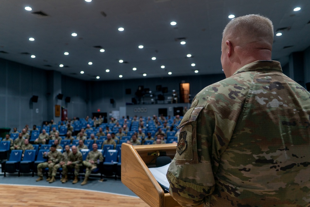 386th ELRS command ceremony