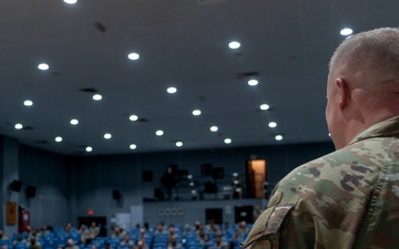 386th ELRS command ceremony