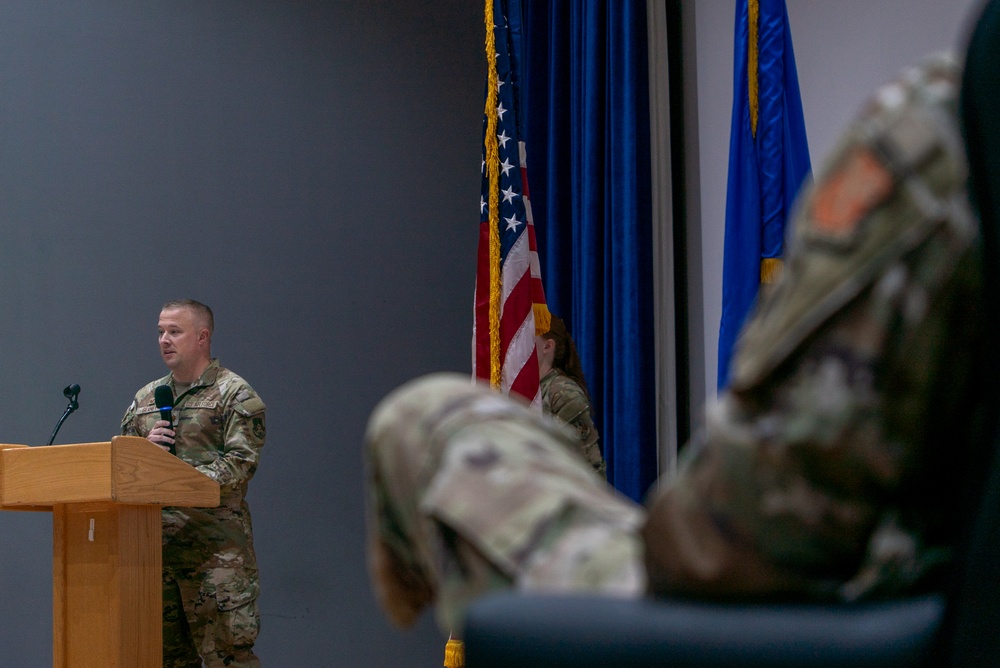 386th ELRS command ceremony